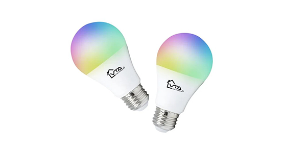 Fjiangyi Bombillas LED inteligentes E27 de 6 W regulables con control  remoto inalámbrico de 3 zonas de 2.4 GHz, temperatura de color ajustable