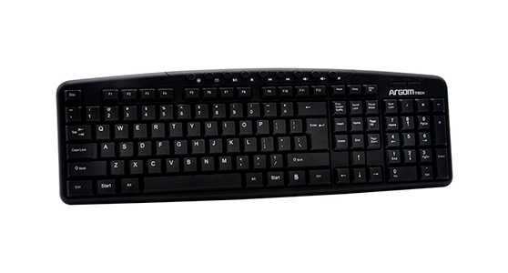 Teclado Inalámbrico Argom – Bluetooth, Delgado, Liviano, Negro - Yoytec