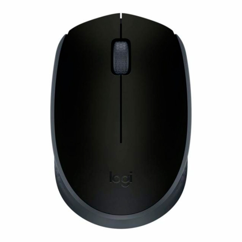 Mouse Inalámbrico Logitech M170 Óptico 1000DPI Negro con Gris