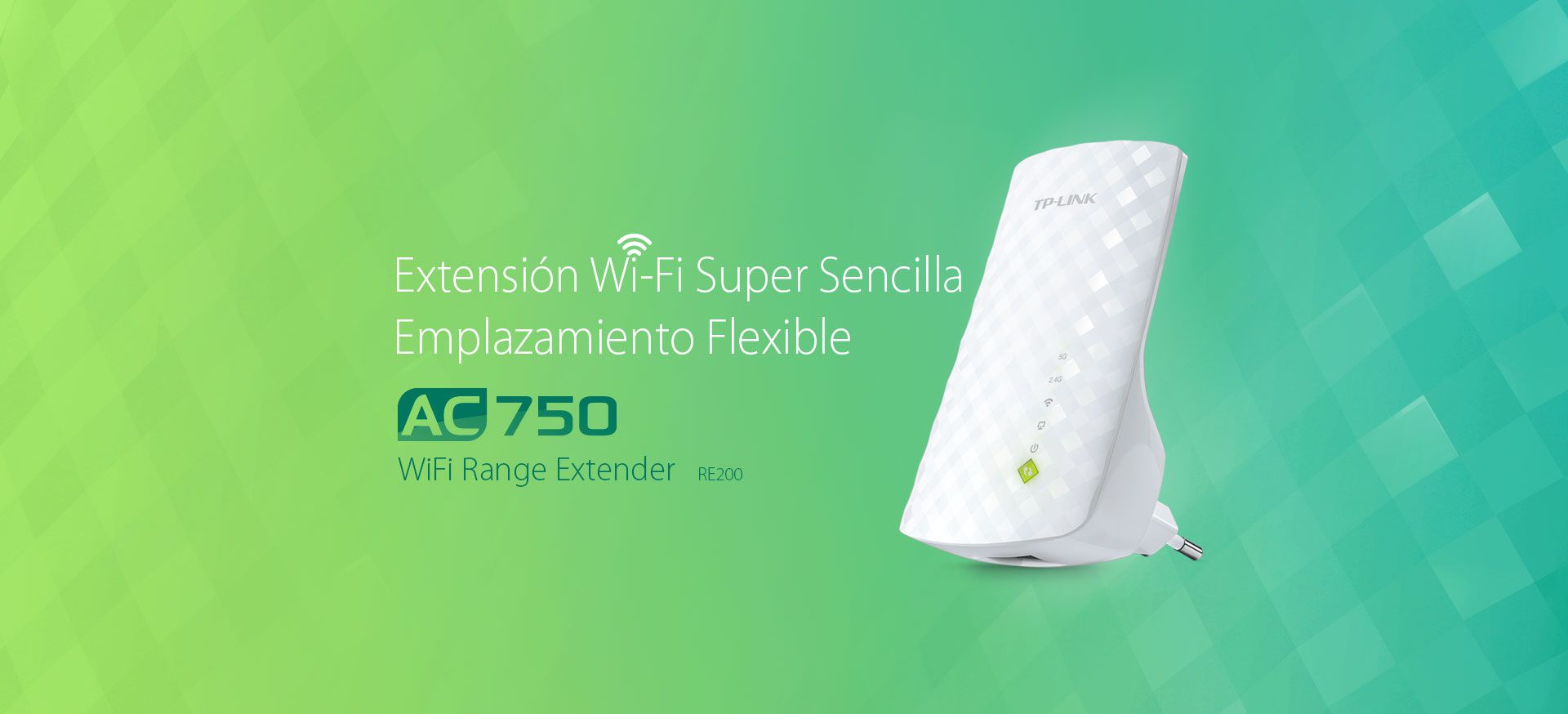 EXTENSOR DE RANGO WIFI TP-LINK DUALBAND AC750 RE200 - Zona Digital