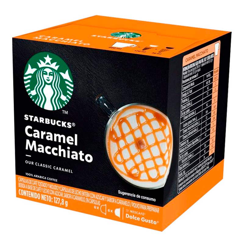 Cápsulas Starbucks Caramel Macchiato para Nescafé Dolce Gusto