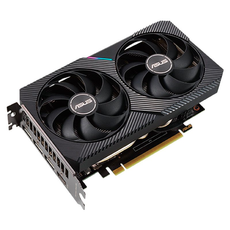 Tarjeta de Video 12GB GDDR6 Asus GeForce RTX 3060 Dual V2 HDMI DP PCIe 4.0