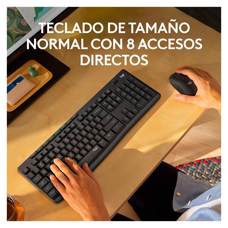 Teclado Inalámbrico Logitech MK295 Inalámbrico - USB