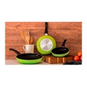 Juego de Sartenes Picca Turín 3 Piezas Dyflon Verde