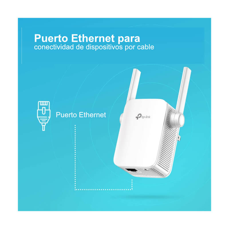 Extensor Wi-Fi TP-Link TL-WA855RE 300Mbps antenas exteriores