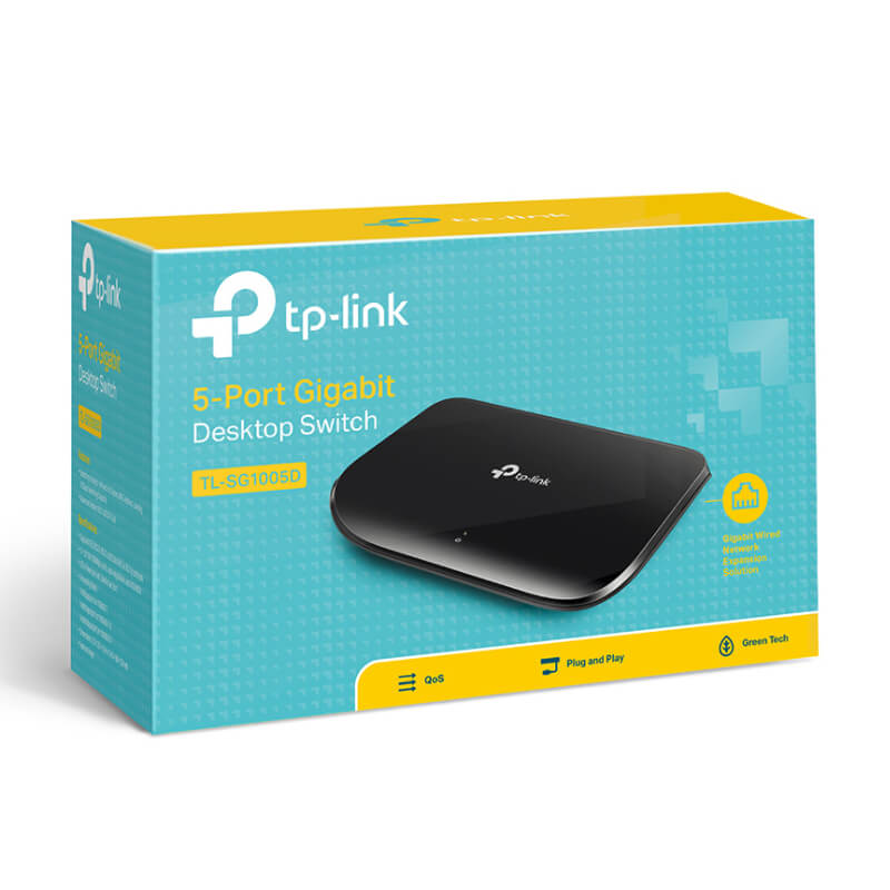 Switch TP-Link TL-SG1005D 5 Puertos 10/100/1000Mbps