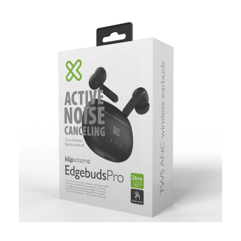 Audifonos Klip Xtreme Bluetooth In-ear EdgebudsPro con Micrófono Negro