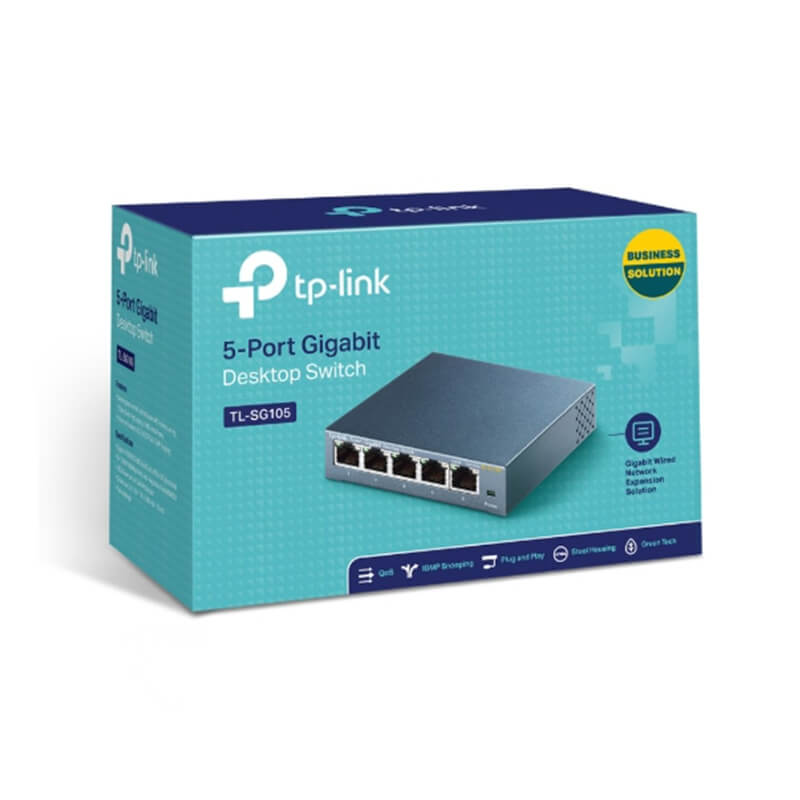 Switch TP-Link TL-SG105 5 Puertos 10/100/1000Mbps