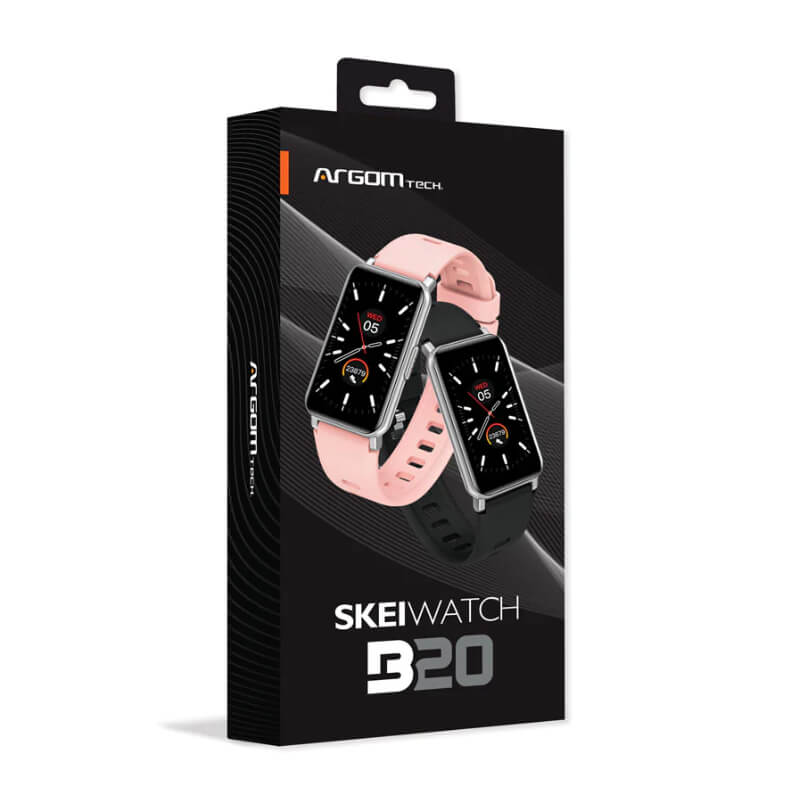 SmartWatch Argom SKEIWATCH B20 Plateado Doble Cinta