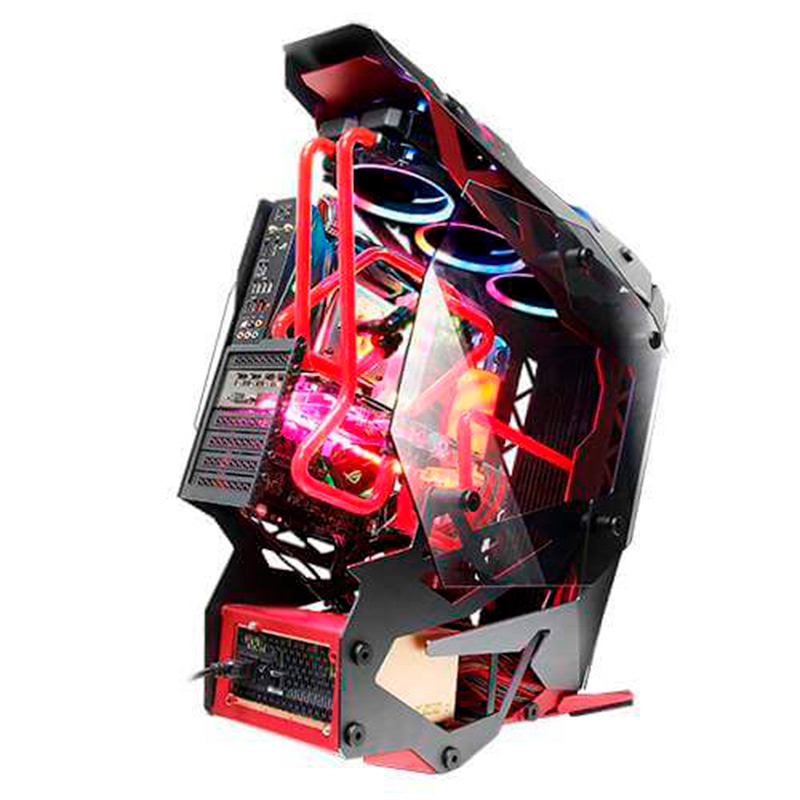 Case Gaming Antec Torque Media Torre Vidrio Templado E-ATX Negro/Rojo (Sin Fuente)