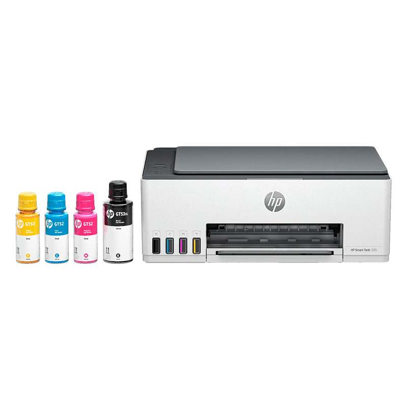 Impresora HP Inyección Multifuncional Smart Tank 520