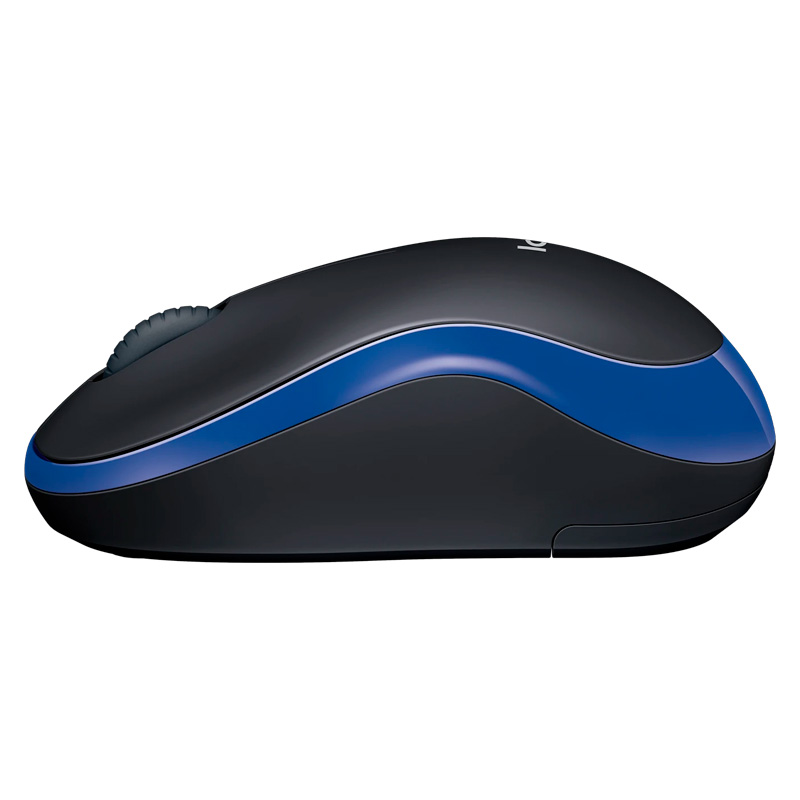 Mouse Inalámbrico Logitech M185 1000DPI Negro Con Azul