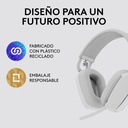 Audífonos tipo Headset Logitech ZONE VIBE 100 Inalámbricos con Micrófono Blanco