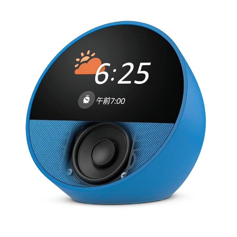 Bocina Inteligente Amazon Echo Spot Smart Azul Con Alexa