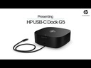 Hub HP Dock G5 USB DP HDMI Negro