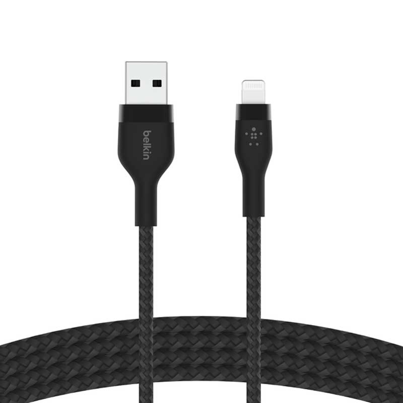 Cable USB a Lightning Belkin BoostCharge Pro Flex 1 Metro Negro