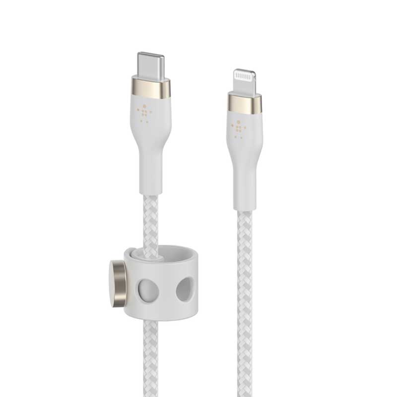 Cable USB-C a Lightning Belkin BoostCharge Pro Flex 3 Metro Blanco