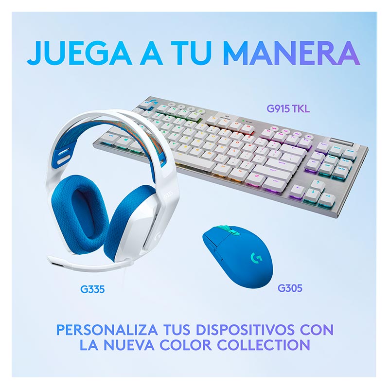 Audífonos tipo Headset Logitech G335 3.5mm Blanco