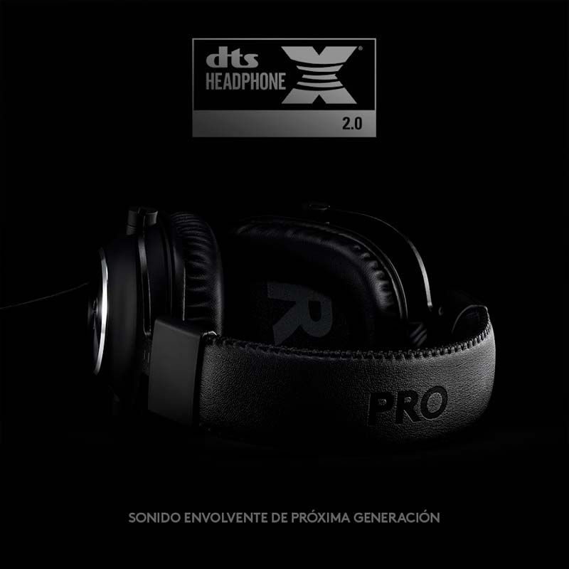 Audífonos tipo Headset Logitech Pro X Lightspeed Inalámbricos con Micrófono Negro