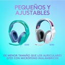 Audífonos tipo Headset Logitech G335 Lightspeed RGB Alámbricos Menta