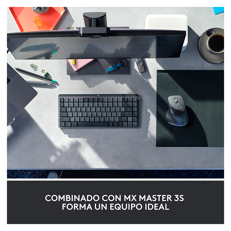 Teclado Inalámbrico Logitech MX Mechanical Mini Negro Español