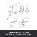 Mouse Inalámbrico Logitech M185 1000±DPI Azul