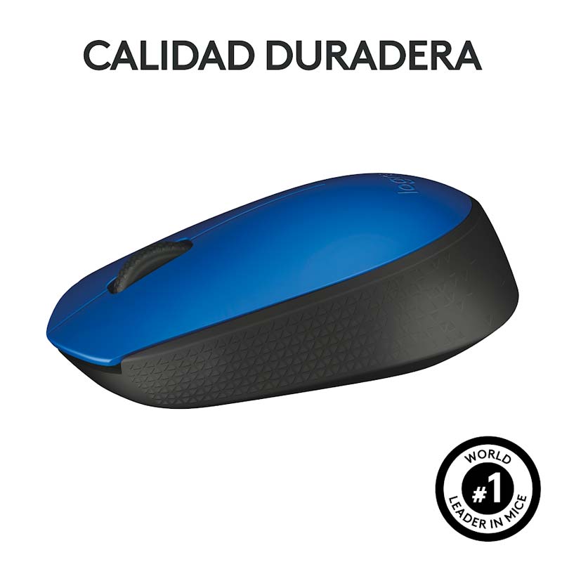 Mouse Inalámbrico Logitech M170 Óptico 1000DPI Azul