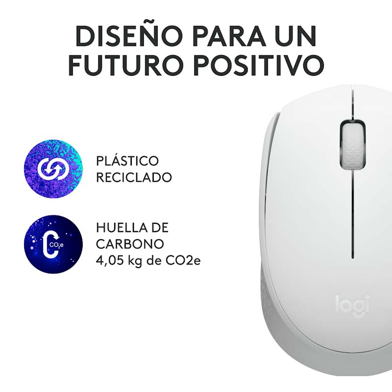 Mouse Inalámbrico Logitech M170 Óptico 1000DPI Blanco