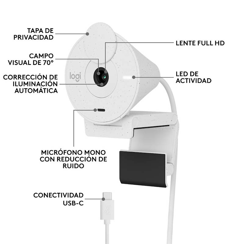 Cámara Web Logitech Brio 300 Full HD