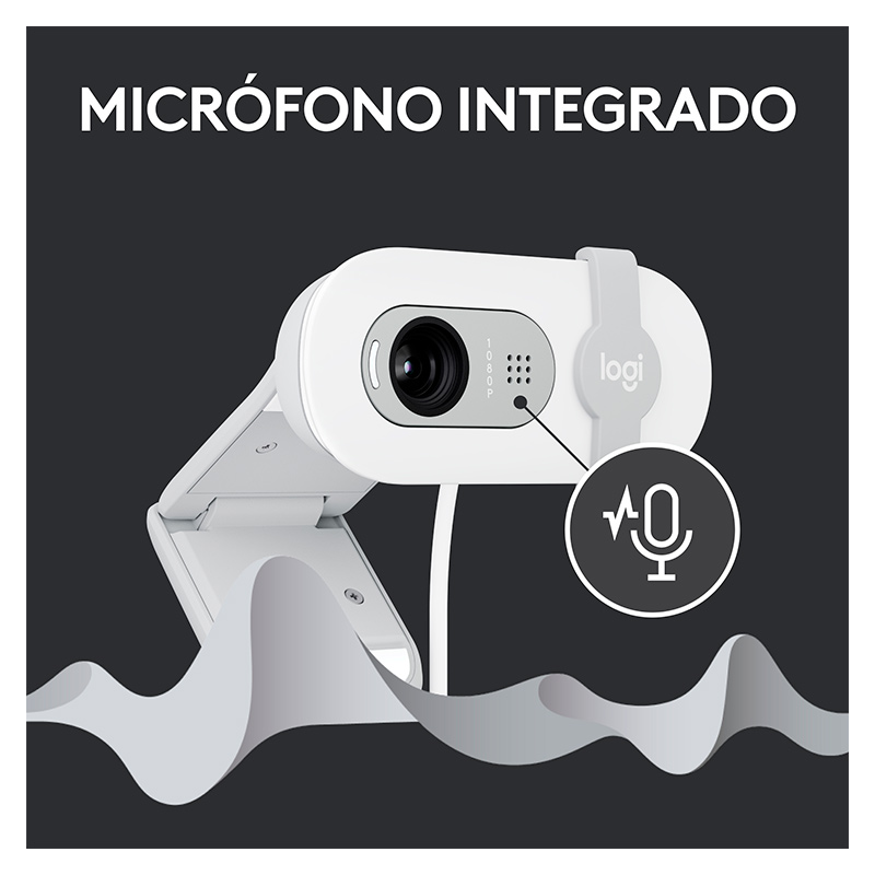 Cámara Web Logitech Brio 100 Full HD Blanco