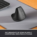 Mouse Logitech LIFT Ergonomico Inalambrico Bluetooth  + USB DPI4000 Negro