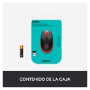 Mouse Inalámbrico Logitech M190 1000DPI Negro/Rojo