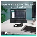 Audífonos Tipo Headset Logitech Zone 300 Inalámbricos con Micrófono Negro