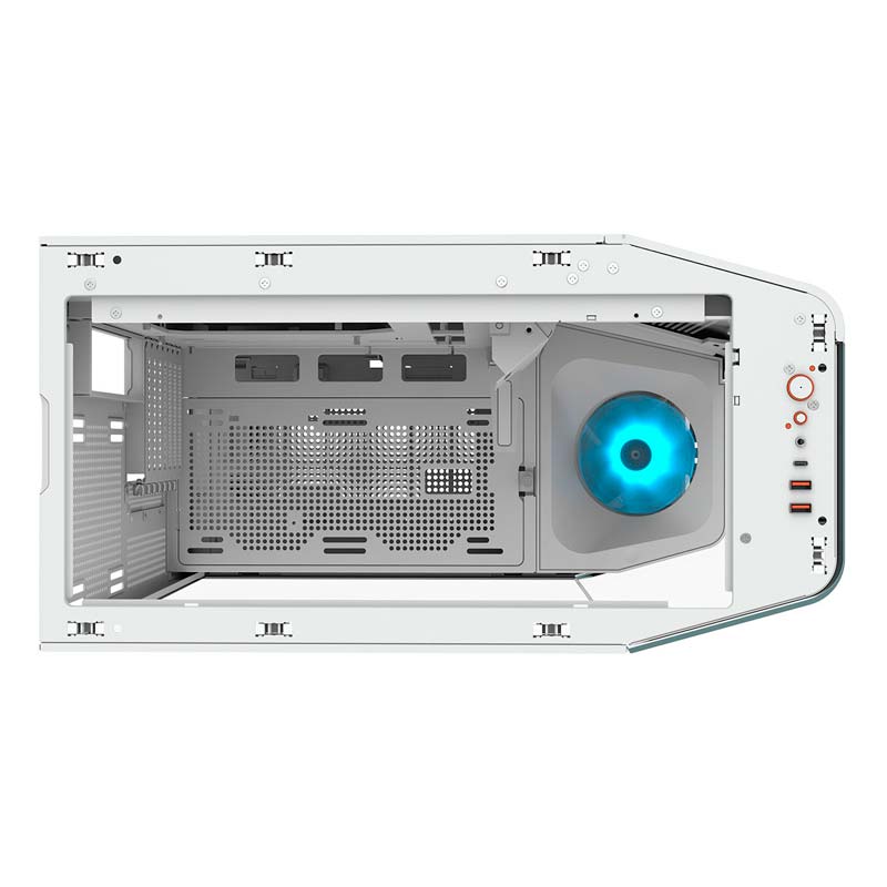 Case Gaming Cougar FV270 Media Torre Malla E-ATX Blanco (Sin Fuente)