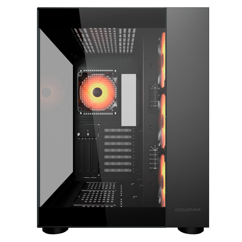 Case Gaming Cougar FV150 RGB Media Torre Negro (Sin Fuente)