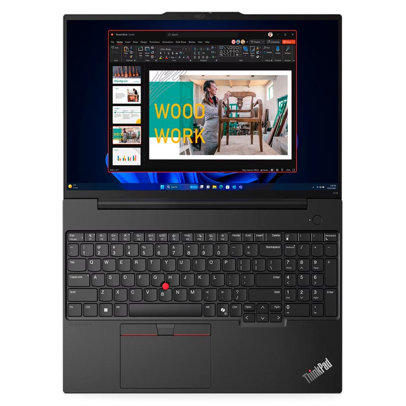 Laptop Lenovo ThinkPad E16 Gen 2 16" Ultra Core 7 1555U 16GB RAM 512GB SSD Negro W11 Pro Teclado Español