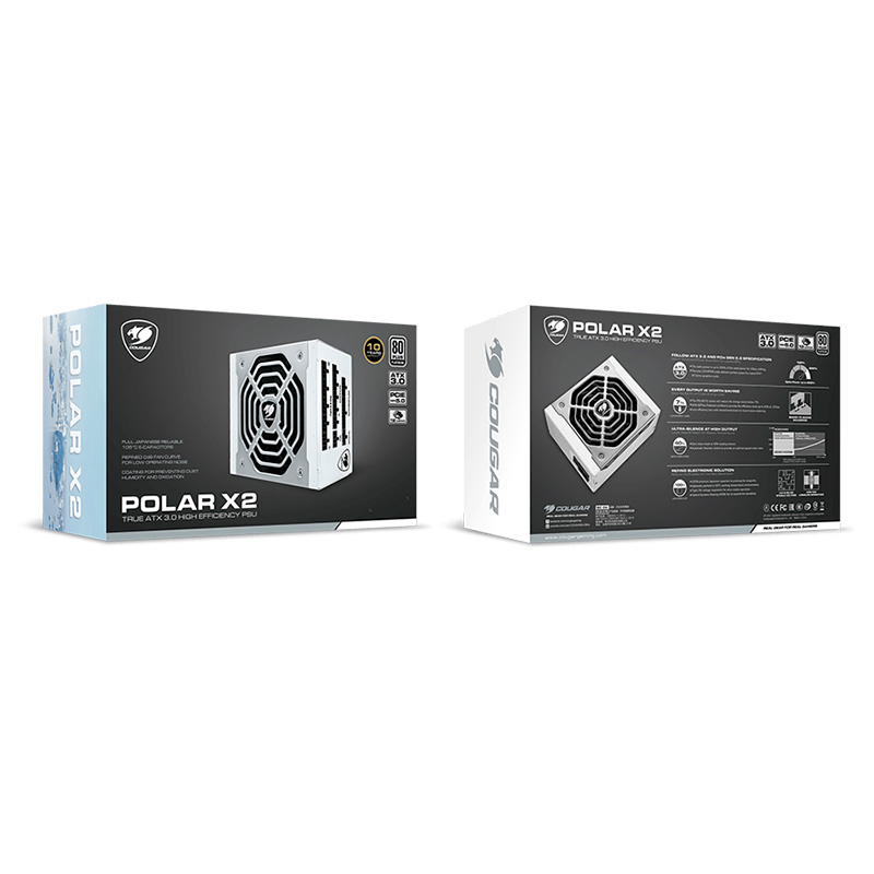 Fuente de Poder 1200W Cougar Polar X2 1200 80-Plus Platinum