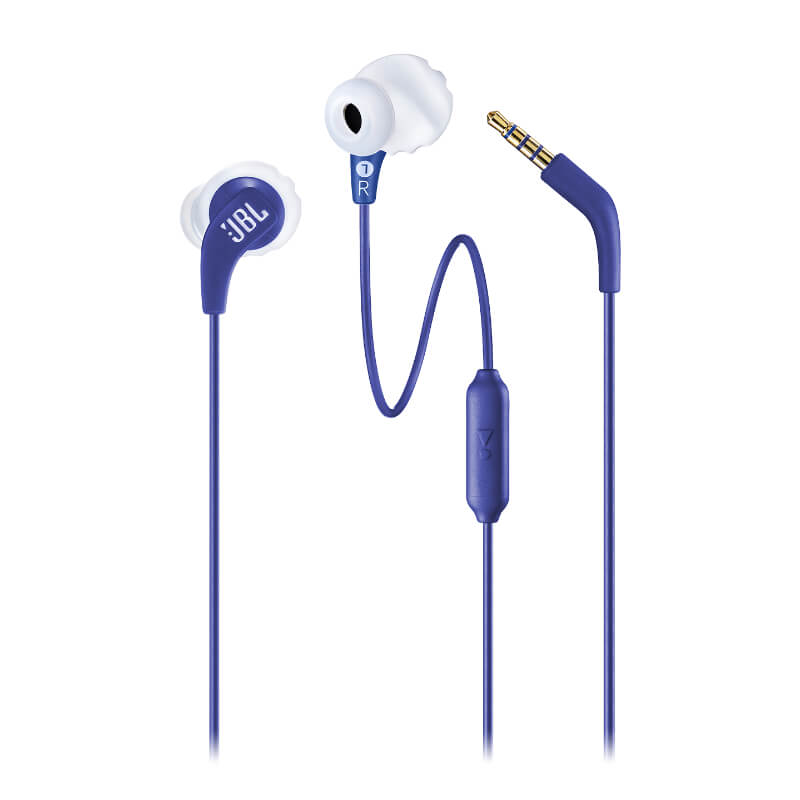 Audífonos JBL 3.5mm In-ear Endurance Run con Micrófono Azules