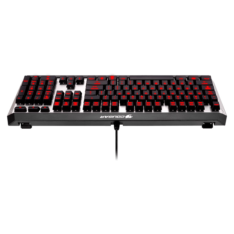 Teclado Gaming Mecánico Alámbrico Cougar Attack X3 RGB Gris Claro