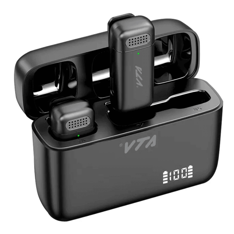 Micrófono VTA+ Inalámbrico con Gancho de Sujeción Negro