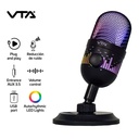 Micrófono VTA+ A-309 RGB USB Negro