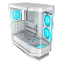 Case Gaming Cougar FV270 RGB Media Torre Malla E-ATX Blanco (Sin Fuente)