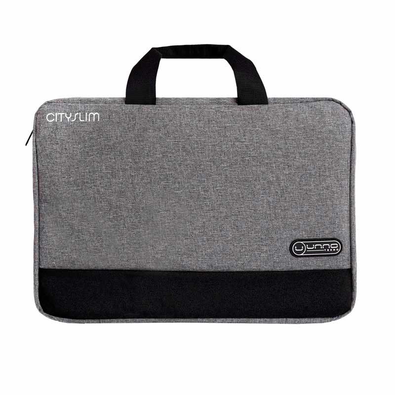 Maletín para Notebook UnnoTekno CitySlim 15.6" Gris/Negro