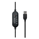 Audífonos Tipo Headset UnnoTekno USB  Ace5 Con Micrófono Negro