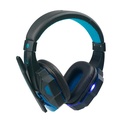Audífonos Tipo Headset UnnoTekno USB  Brave con Micrófono Negro-Azul