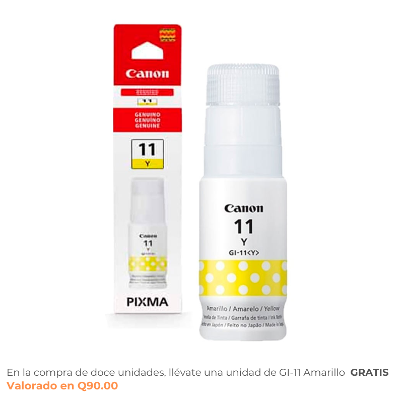 Botella de Tinta Canon GI-11 Amarillo 70ml