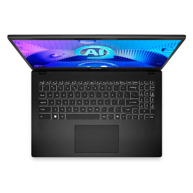 Laptop MSI MODERN 15.6" Intel Core Ultra 9 185H 64GB RAM 1TB SSD Negro W11 Pro Teclado Inglés