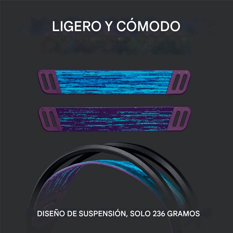 Audifonos tipo Headset Logitech G535 Lightspeed USB 3.5mm con Micrófono Negro