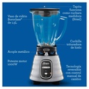 Licuadora Oster Clásica Reversible 1 Velocidad Jarra de Vidrio 1.5L 1000W