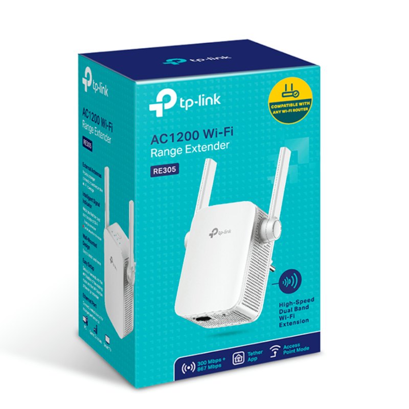 Extensor Wi-Fi TP-Link RE305 AC1200 1200Mbps DualBand